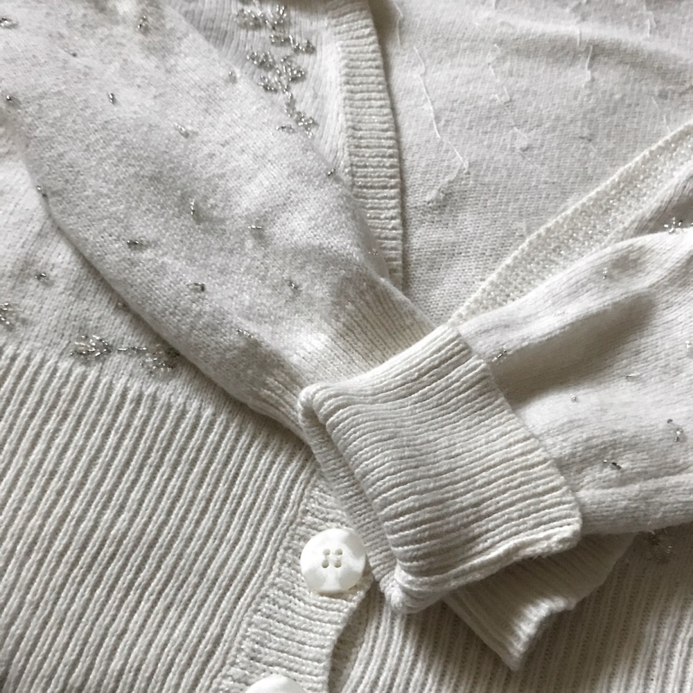 Vintage Beaded Angora Blend Cardigan - Picture 8 of 14